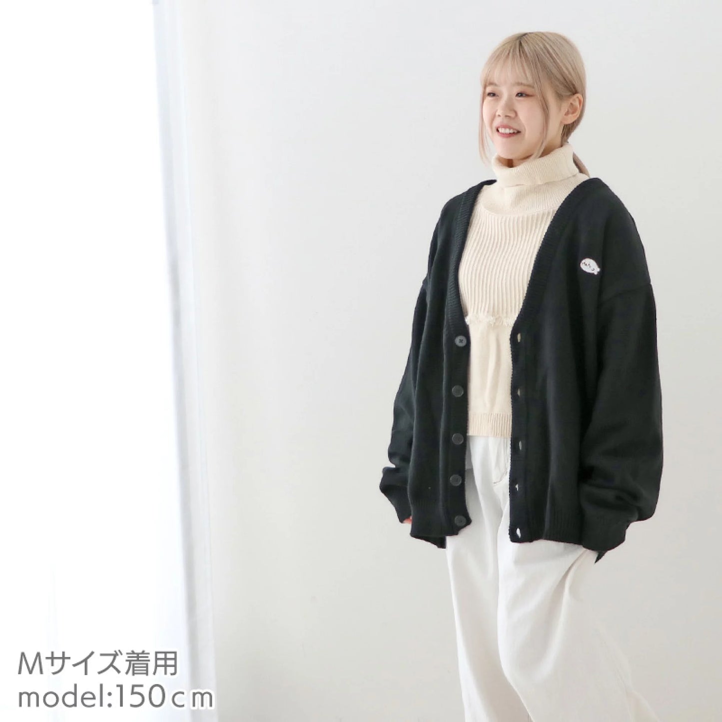 小刺繡sirotan黑色針織外套