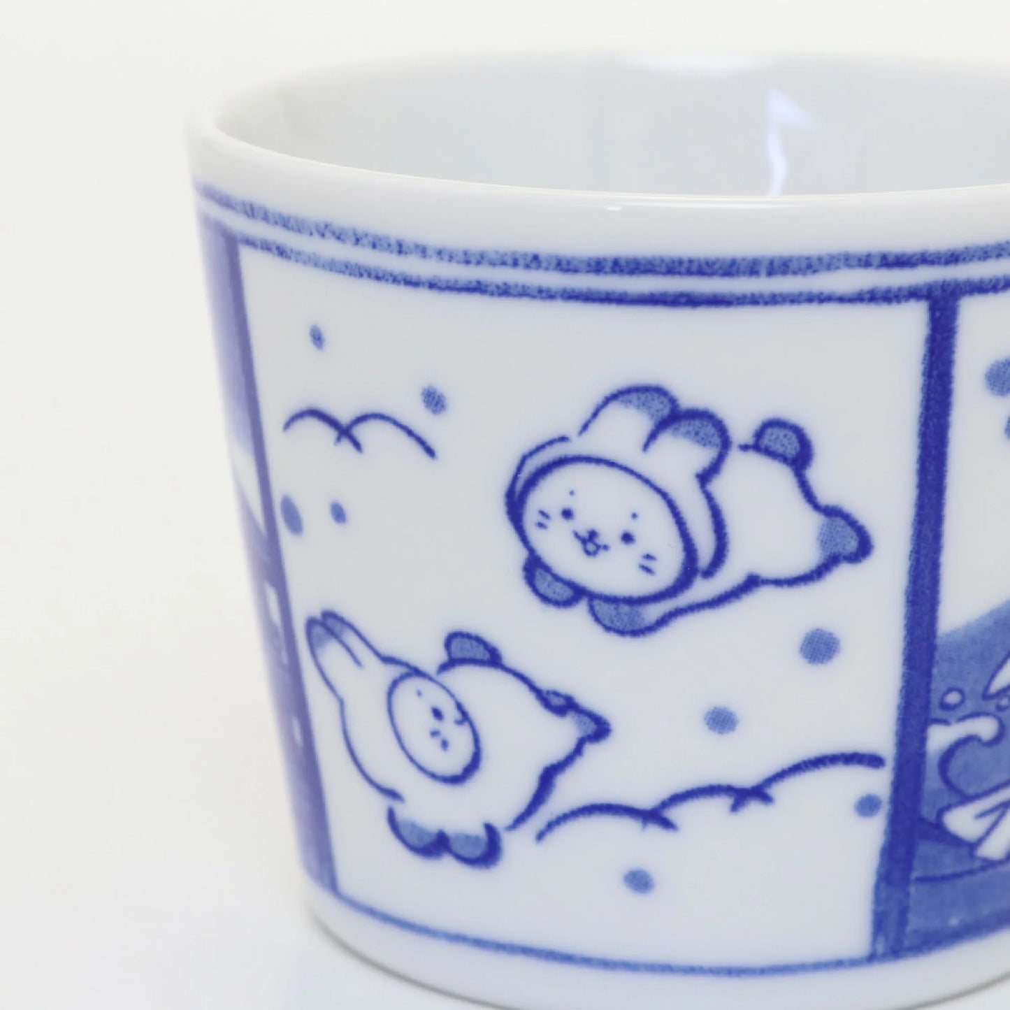 青花瓷風猪口杯/碗【乘風破浪】