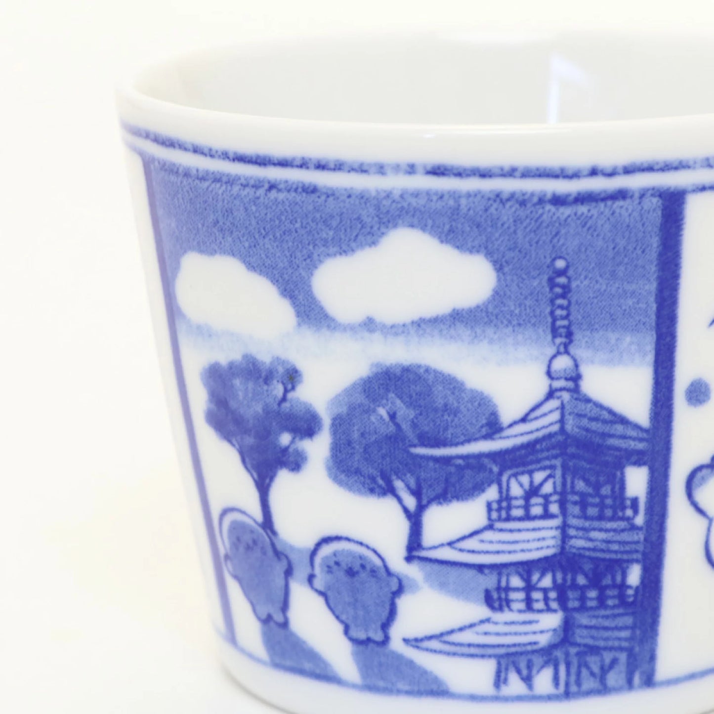 青花瓷風猪口杯/碗【乘風破浪】