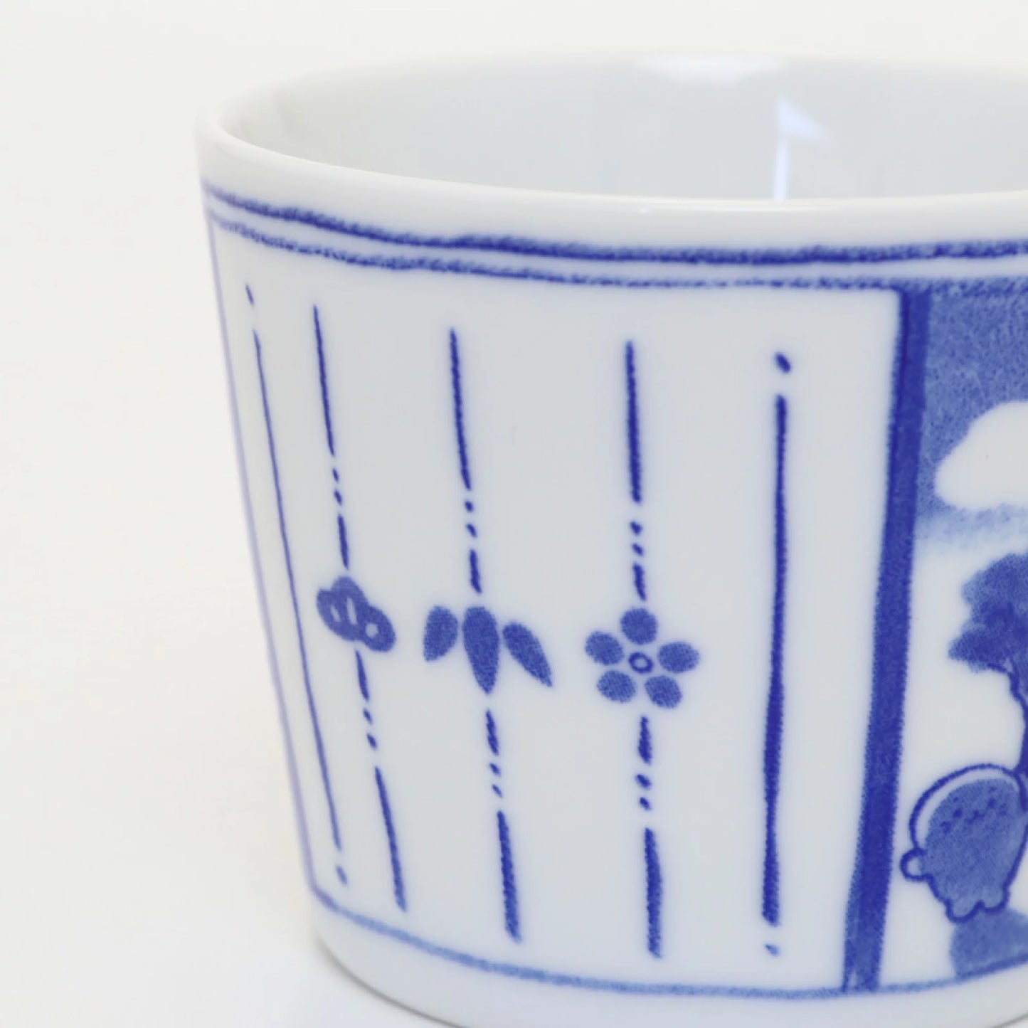青花瓷風猪口杯/碗【乘風破浪】