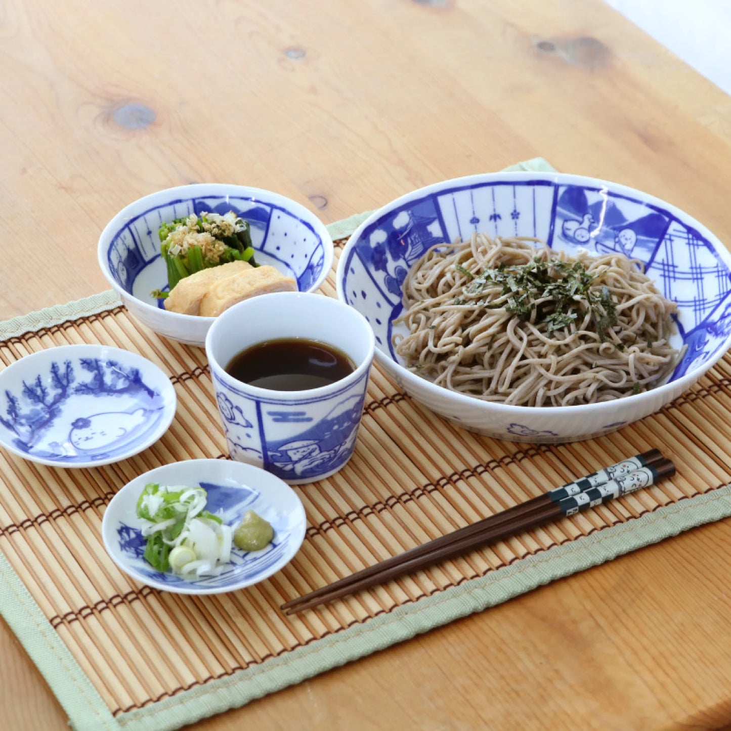 青花瓷風猪口杯/碗【乘風破浪】