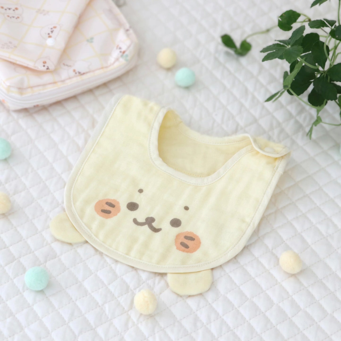 Sirotan Baby六層U型紗布口水肩