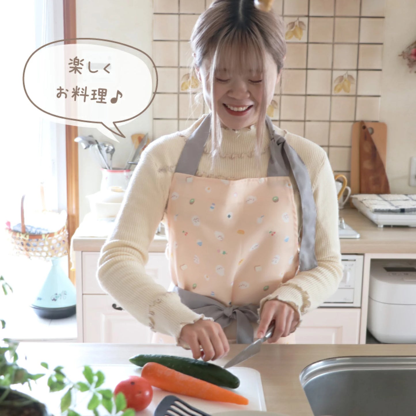吃貨Sirotan溫柔色系圍裙