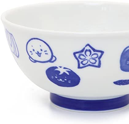 青花瓷風丼碗【野菜物語】