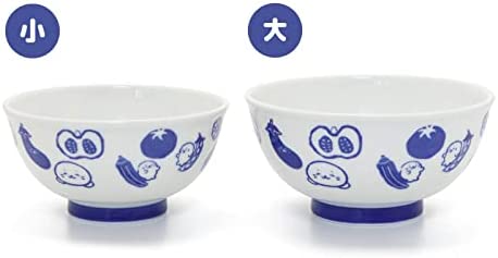 青花瓷風丼碗【野菜物語】