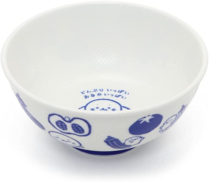 青花瓷風丼碗【野菜物語】