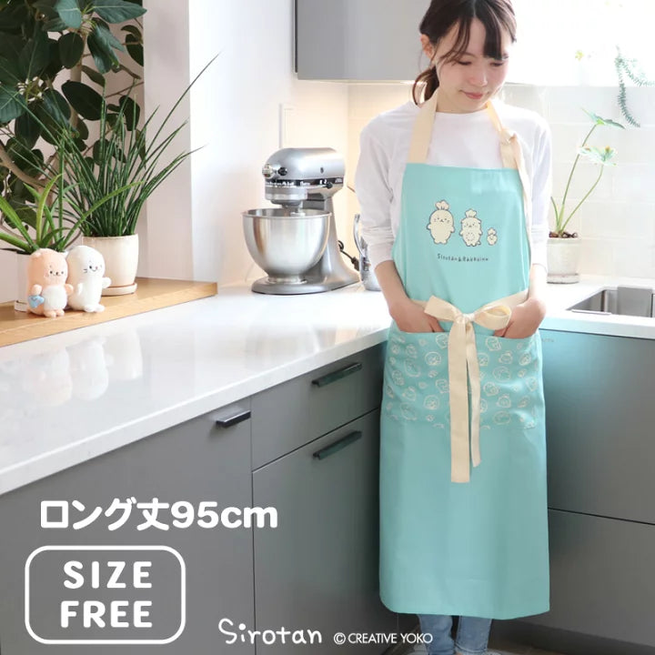 Sirotan 塗鴉圖案baby blue圍裙