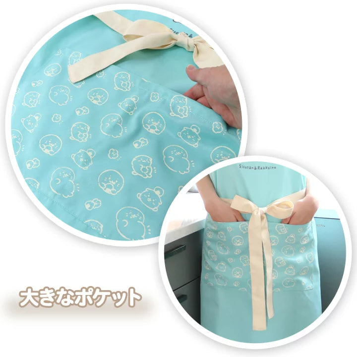 Sirotan 塗鴉圖案baby blue圍裙