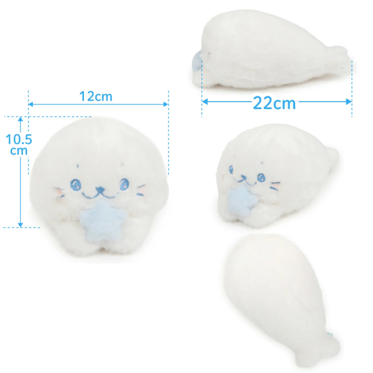 22cm Sirotan糖果色夢幻絨毛公仔