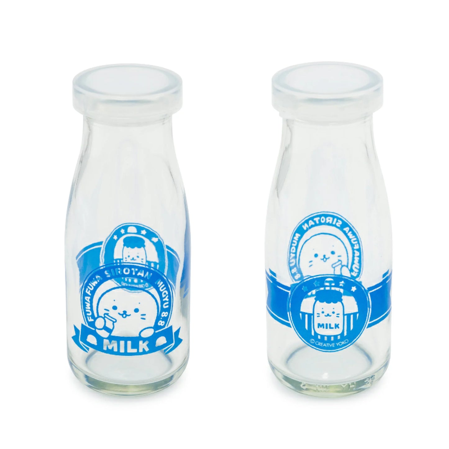 日本製Sirotan牛奶瓶玻璃杯