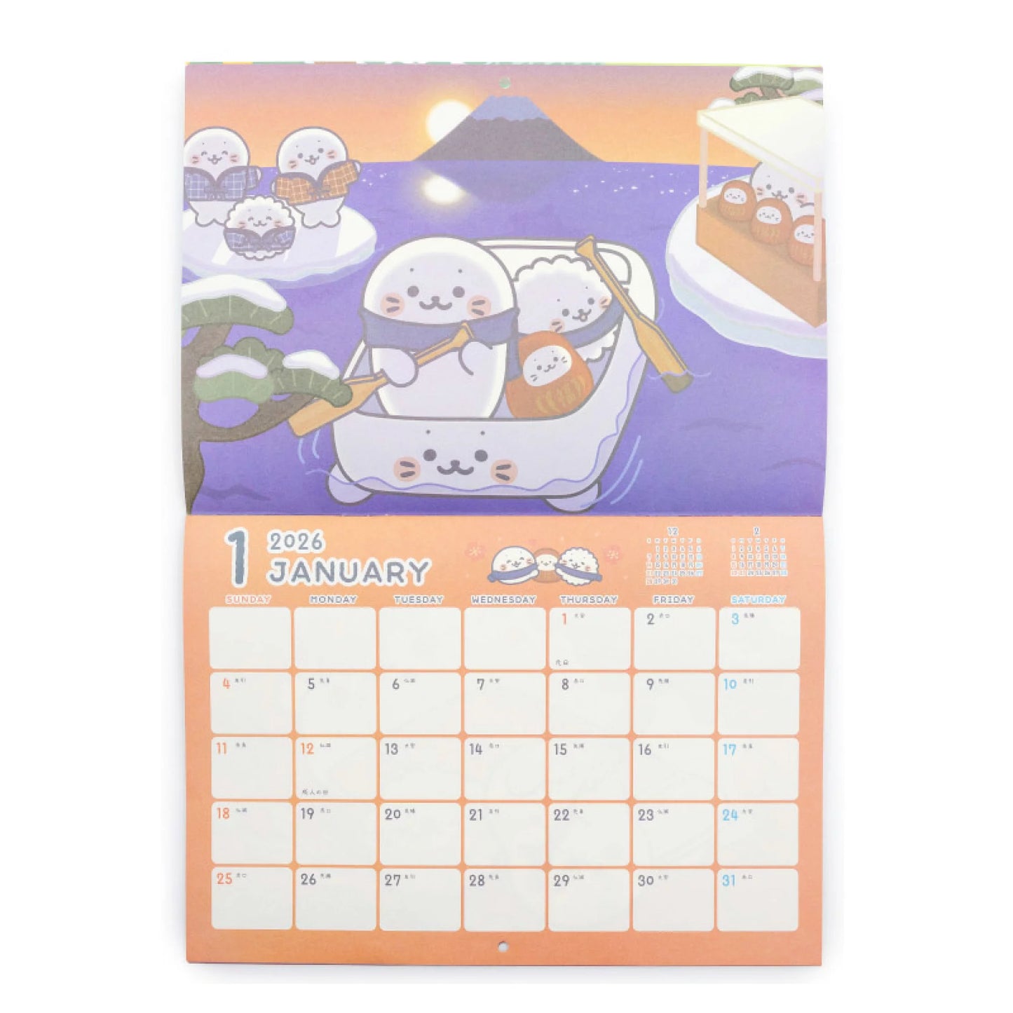 2026年 Sirotan壁掛日曆