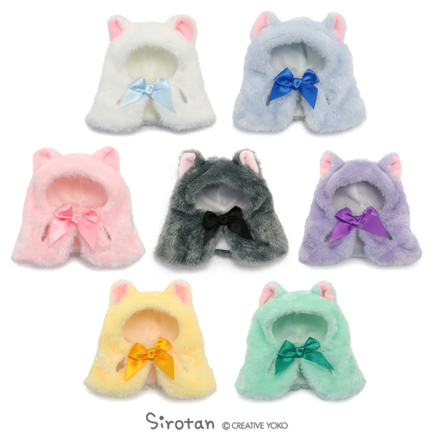 Sirotan 七彩顏色貓服造型套裝