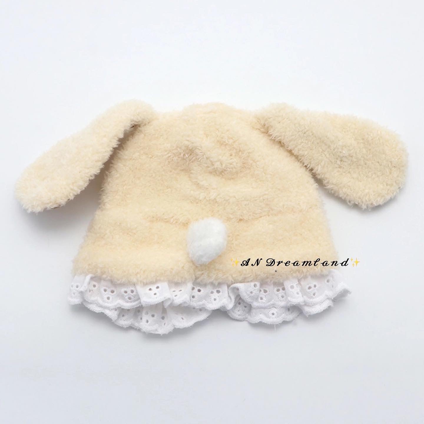 奶棕毛毛兔子造型套裝